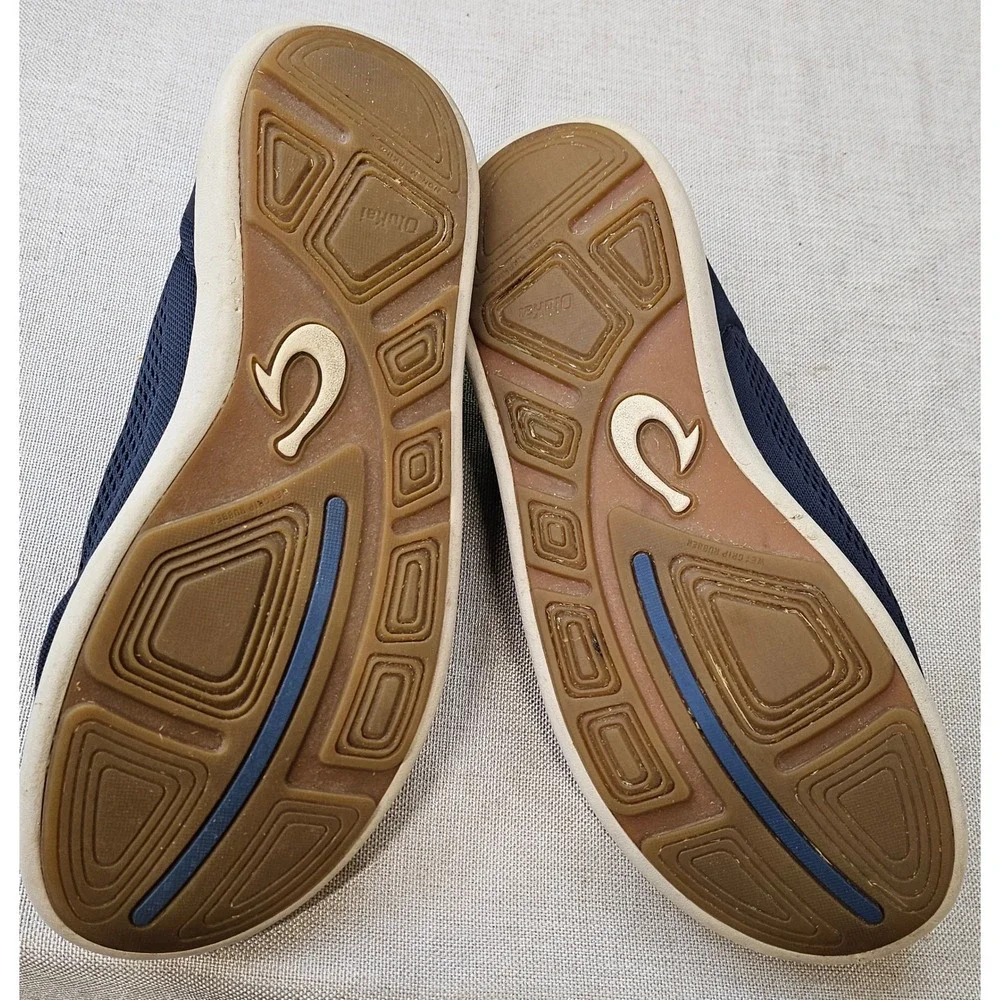OluKai Moku Pae Boat Shoes Mens Size 9 Blue Mesh Sneakers 10472-DE18 Casual